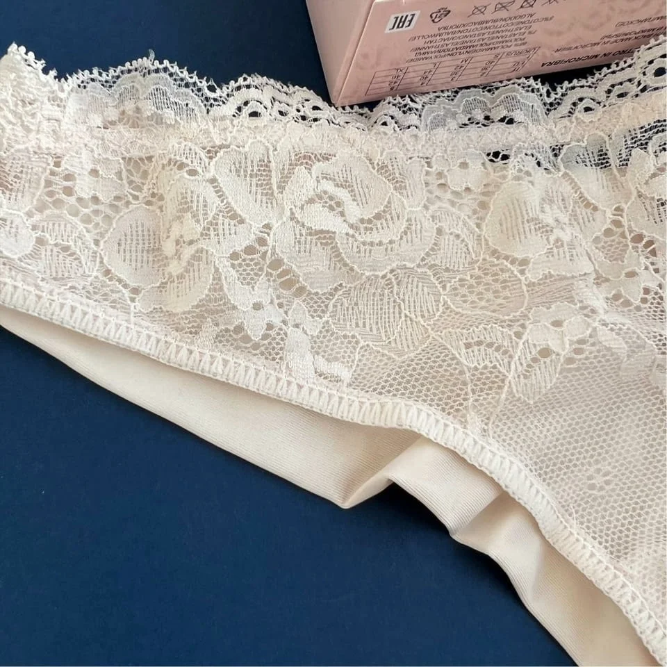 Love and bra S, M, L, XL черни, прасковени италиански дантелени бразилиани безшевна полупрашка С, М, — снимка 4