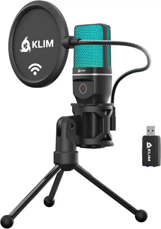 KLIM Muse - Безжичен микрофон, Съвместим PC Mac PS4 PS5 Switch