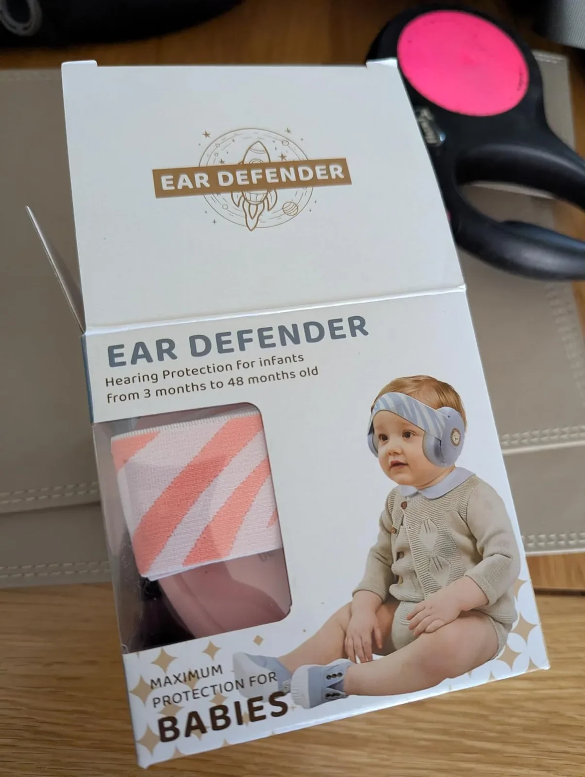 Бебешки антифони Ear Defender – защита за уши от 3 до 48 месеца, противоплъзгаща лента