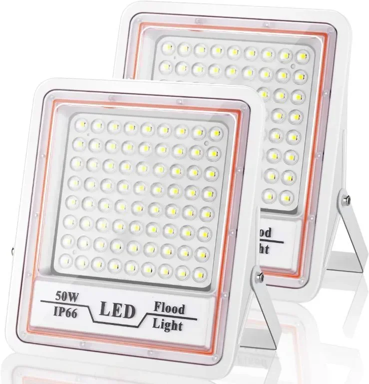 LeKaufen 50W LED прожектор 2 броя, Мрежово захранване, 5000 LM, IP66, 6000K — снимка 8