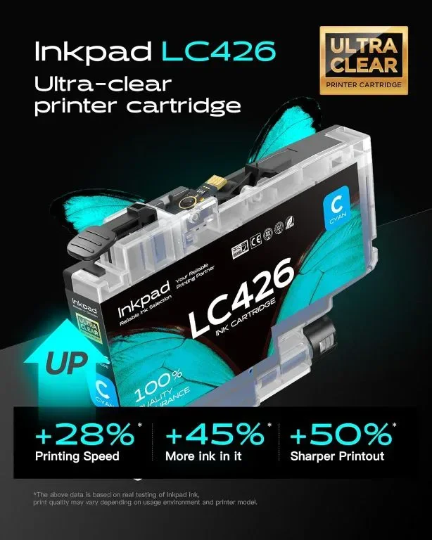 iNKPAD LC426 LC-426 касети с мастило, съвместими за Brother LC-426XL (4 касети) — снимка 2