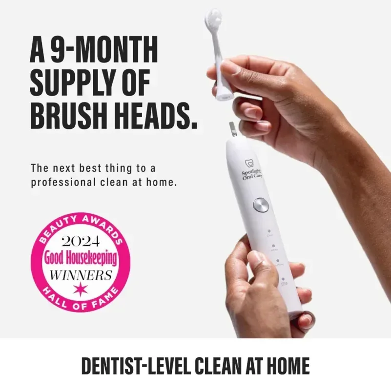 Spotlight Oral Care - Електрическа четка за зъби White Sonic - Възрастни и деца 7+ — снимка 5