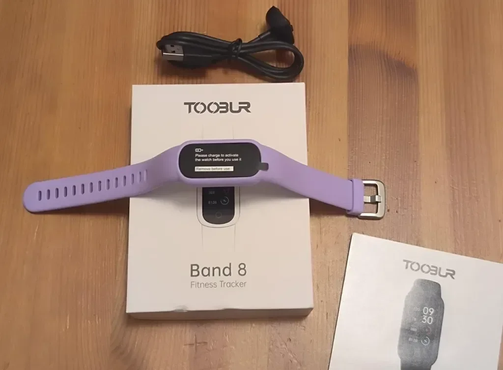 TOOBUR Смарт часовник за жени, водоустойчив IP68, съвместим с Android iOS, лилав — снимка 6