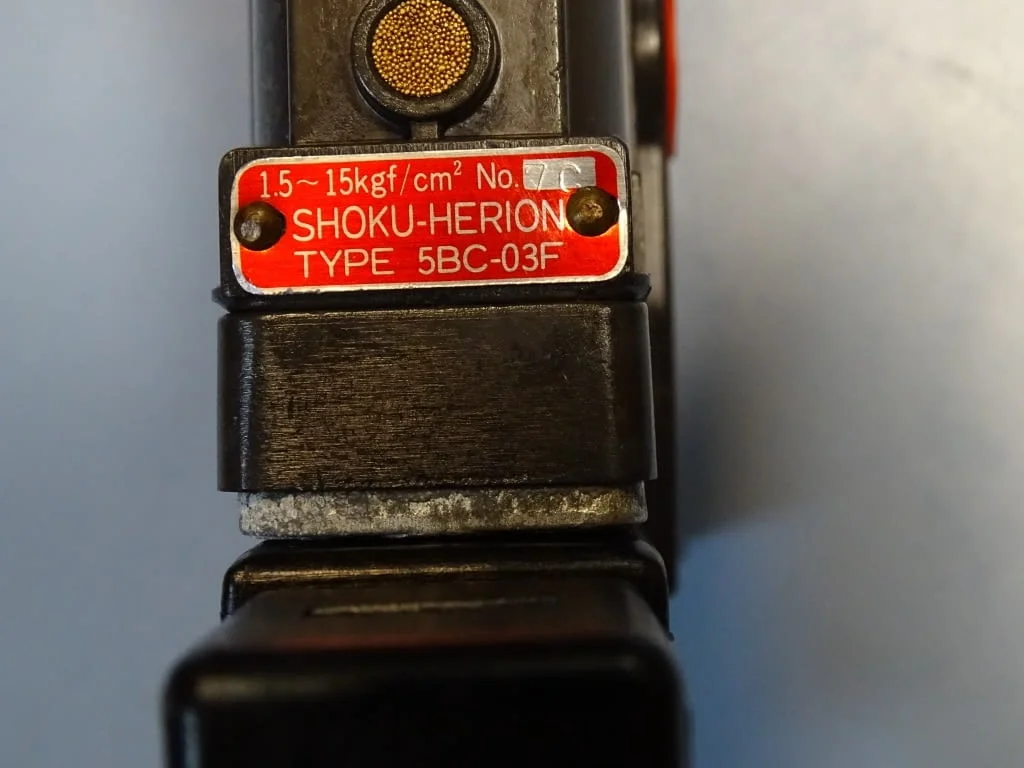 Пневматичен разпределител SHOKU-HERION 5BC-03F solenoid valve 100VAC — снимка 4