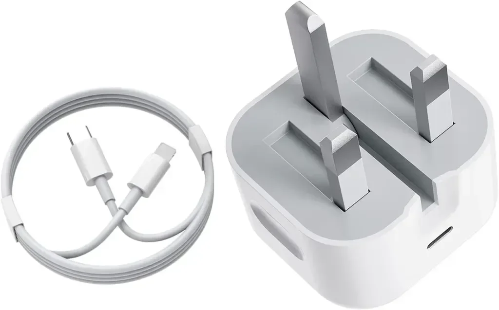 Бързо зарядно устройство за iPhone, 20 W USB C щепсел с кабел 1M