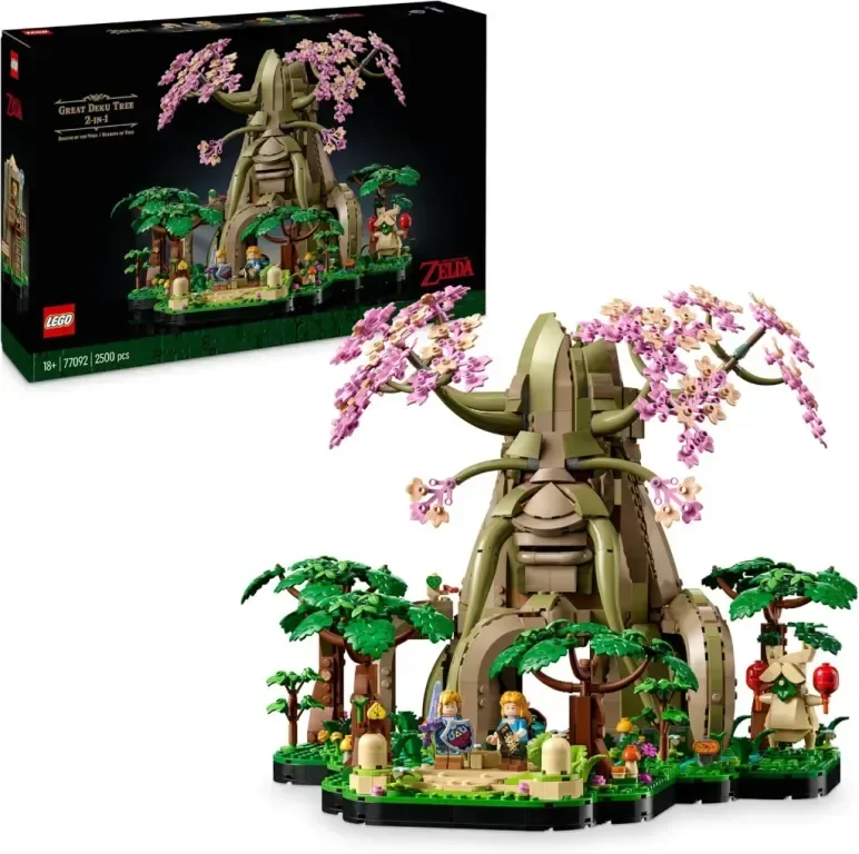 LEGO Легендата за Зелда, Страхотно дърво Деку 2 в 1, 77092, 2500 части