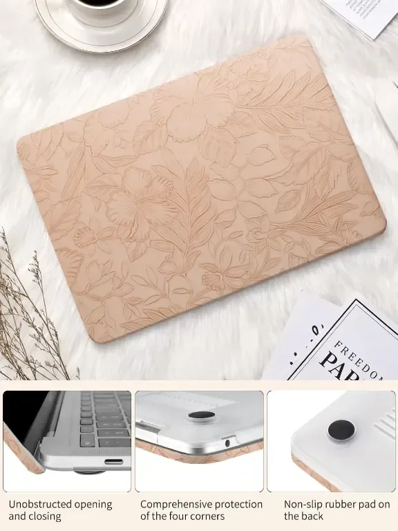 Калъф Ksriylm за MacBook Air 13-инчов, A1932 A2179 M1 A2337, розов — снимка 4