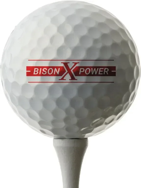 Trust Bison X Power уретанова топка за голф, Модел 2024 K9, бели, 12 броя/1 дузина — снимка 2