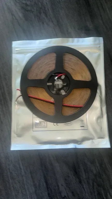 SIRYYUI IP65 COB LED лента 5 метра, 24V, водоустойчива, 480 LED/м, 6000K, 8 мм, без захранване — снимка 7