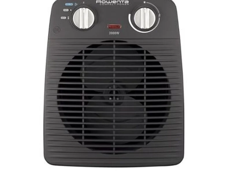 Вентилаторна печка, Rowenta SO2210F0, 2000W, 2 speeds, cool fan, 59db(A), thermostat. GREY / BLACK — снимка 2