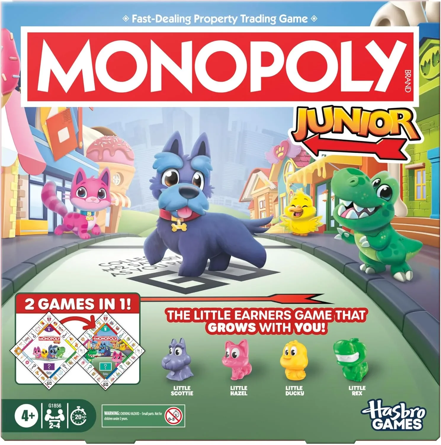 Настолна игра Monopoly Junior 2в1 на английски (издание 2026)