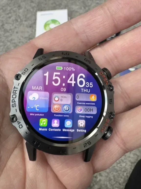 Смарт часовник SIEMORL за мъже, 1,45" HD AMOLED дисплей, приемане/осъществяване на повиквания, IP68 — снимка 8