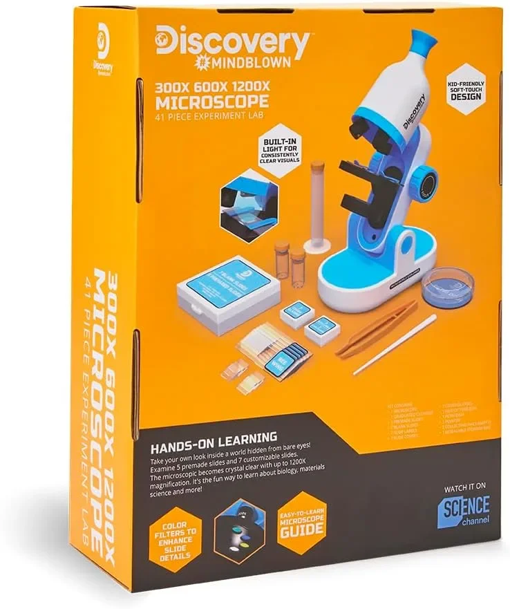 Discovery Mindblown комплект детски микроскоп STEM 41 части 300x/600x/1200x — снимка 7