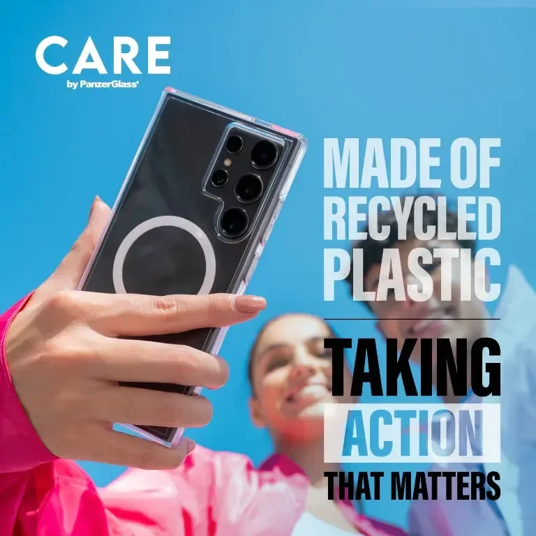 Калъф CARE BY PANZERGLASS с черна стойка за Samsung Galaxy S25 Ultra, Qi и MagSafe, прозрачен — снимка 6