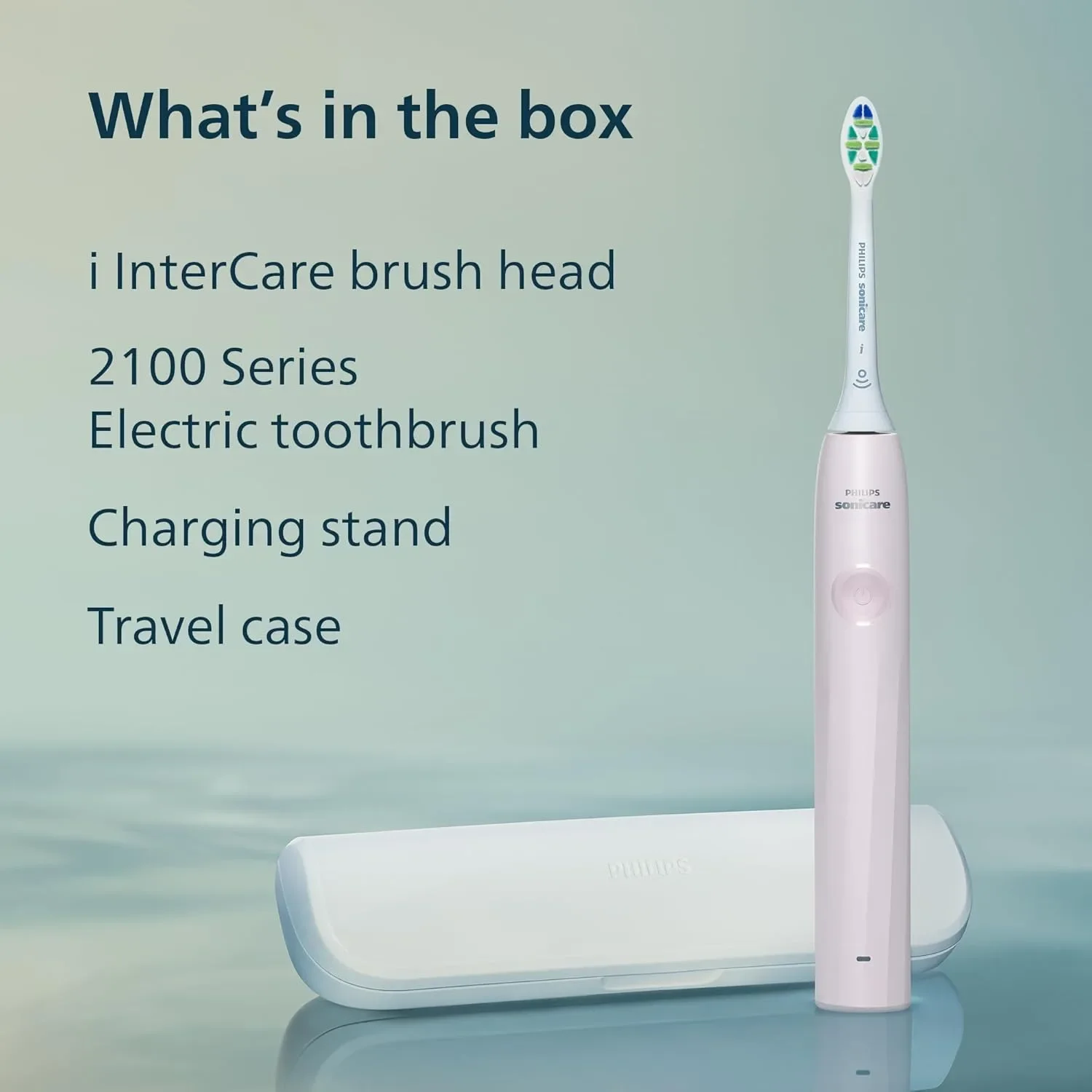 Philips Sonicare 2100 електрическа четка за зъби серия 2000 HX4023/03 с SmartTimer и зарядна стойка — снимка 8