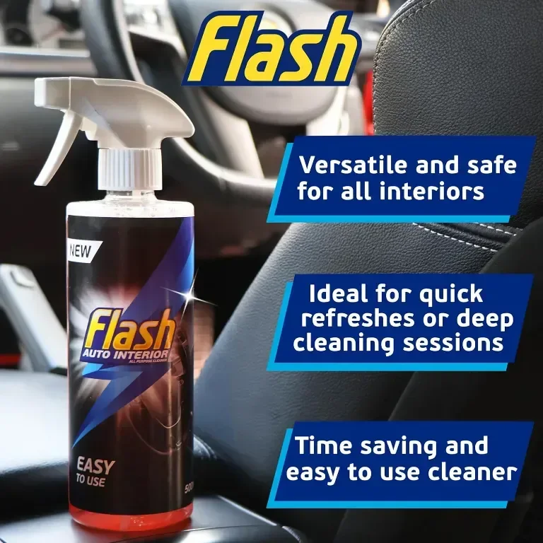 Flash Car Care Автомобилен комплект за грижа за автомобили 4x500 мл за външно и вътрешно почистване — снимка 7