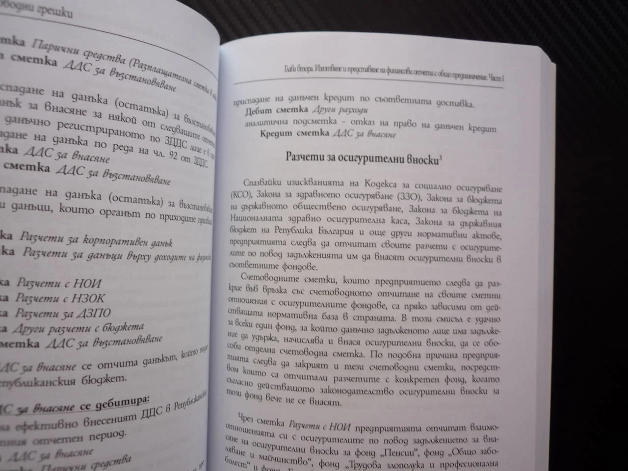 Защита от счетоводни грешки Наръчник Христо Досев счетоводство финансови отчети санкции годишен отче — снимка 2