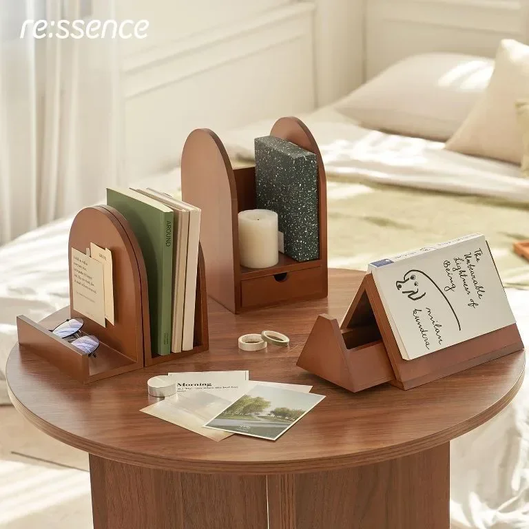 ressence Настолен дървен рафт тип чекмедже, 15 x 24.9 x 18 см — снимка 2