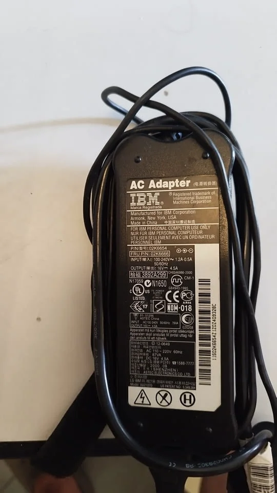 Оригинален захранващ адаптер за лаптоп IBM ThinkPad серия T -X -R -A16V - 4.5A - 72W — снимка 6