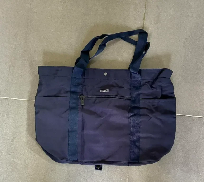 Чанта Voova Tote за жени, водоустойчива чанта с голям капацитет с цип, сгъваема чанта през рамо,синя — снимка 2