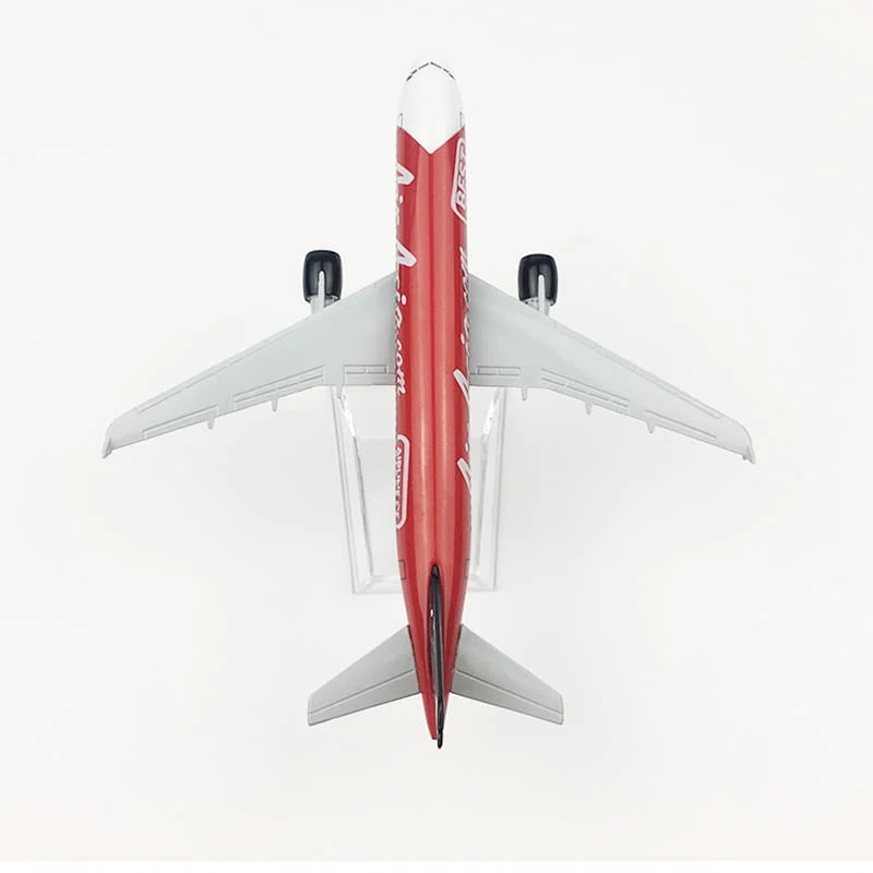 Еърбъс 320 самолет модел макет Air Asia 2007 метален A320 Low cost Нискотарифни — снимка 4