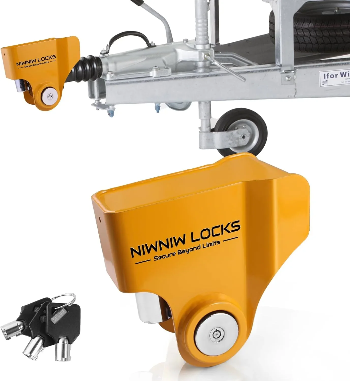 NiwNiw Locks заключващ механизъм за теглич 50 мм (Ifor Williams / Knott / Avonride)