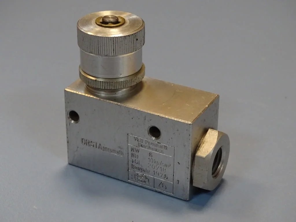 Пневматичен дросел клапан ORSTA NW6 throttle valve TGL20718 — снимка 2