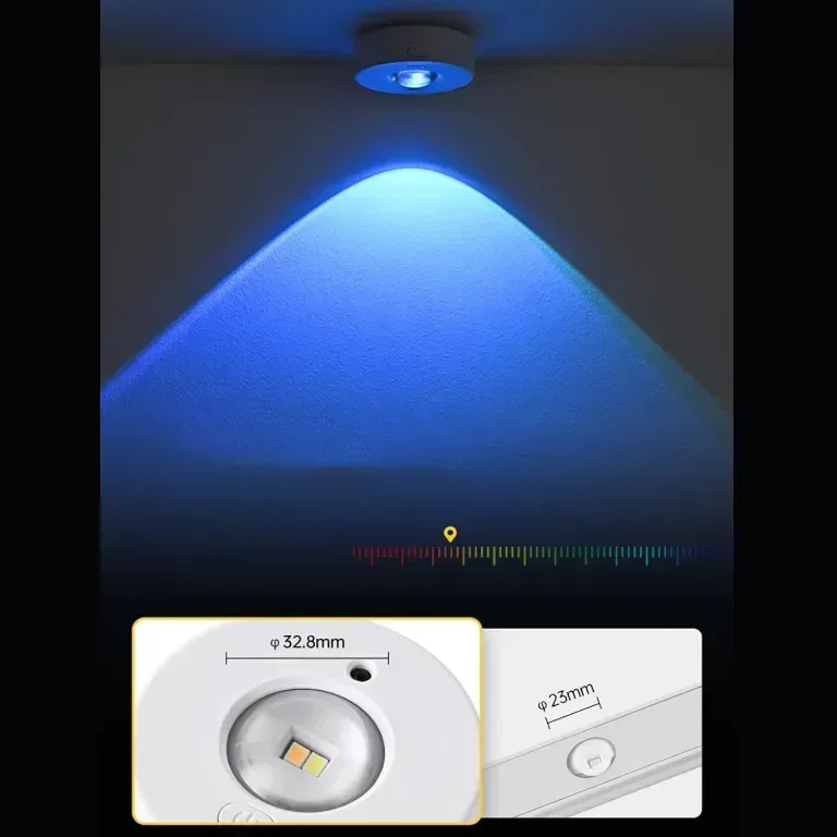 Кухненски лампи под шкаф Ruspela Акумулаторни, 6 броя, RGB, дистанционно — снимка 7