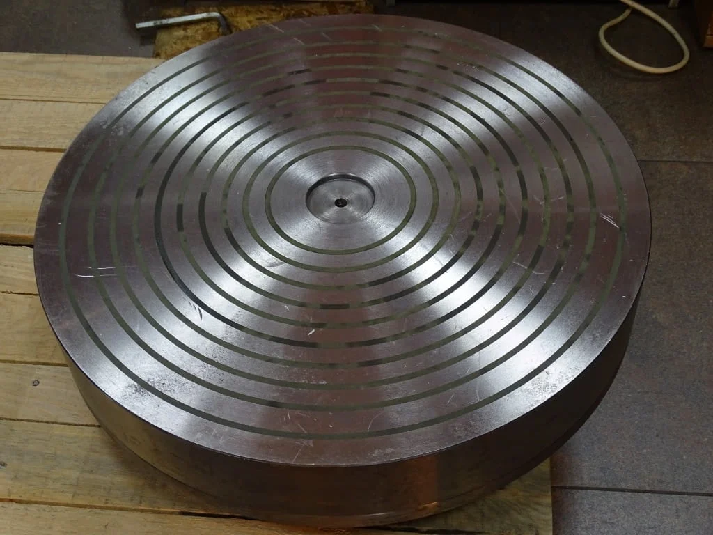 Магнитна маса кръгла Elektro-Magnet C 500 electromagnetic table VEB TGL10272 — снимка 6