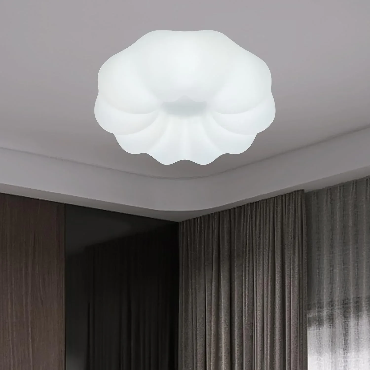 LED плафон цвете и облак 30 W със студена светлина — снимка 2