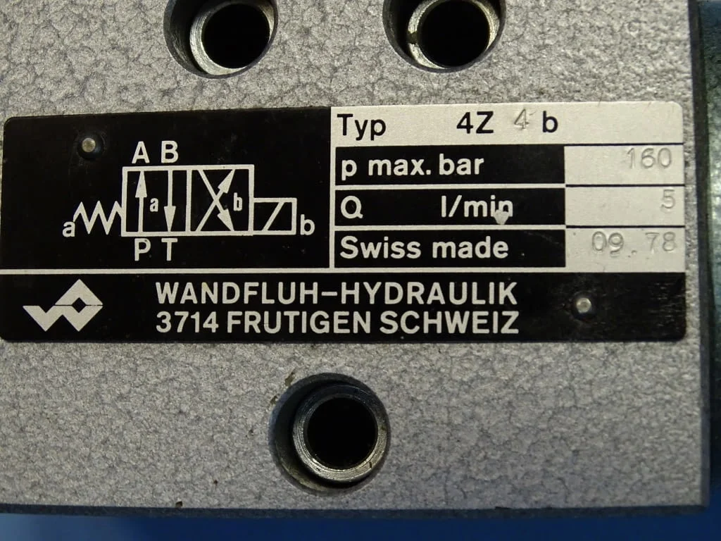 Хидравличен разпределител Wandfluh-Hydraulik 4Z4b hydraulic control valve 36VDC — снимка 4