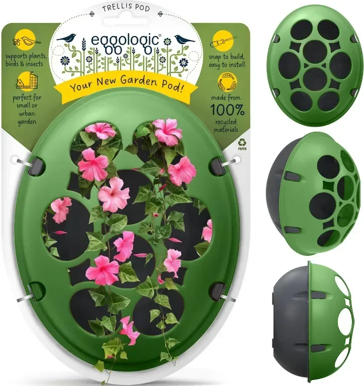 eggologic Trellis Pod - Вертикална градинска саксия за увивни растения
