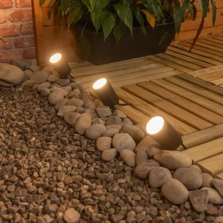 ValueLights Smart Outdoor Ground Spike Light, IP65, App Control, Работи с Alexa и Google - 3 броя — снимка 5