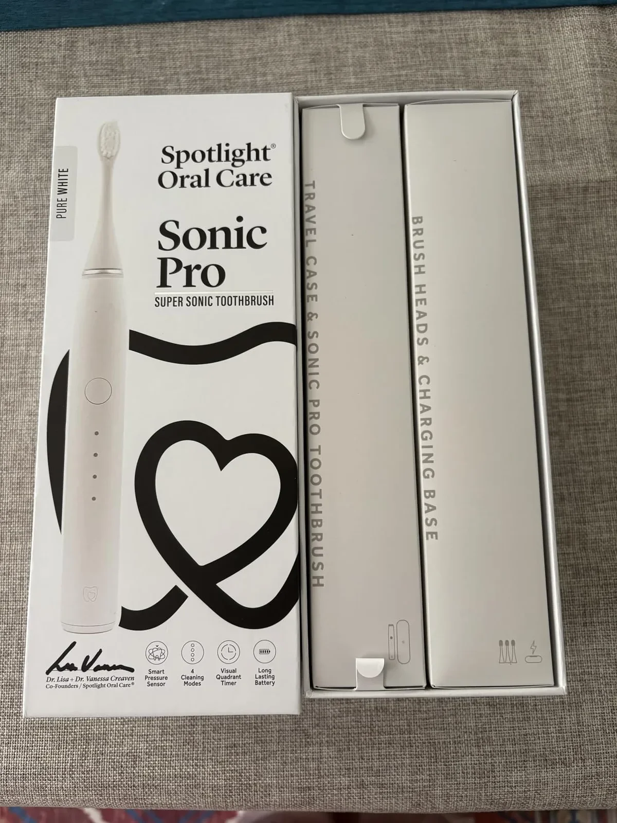 Spotlight Oral Care Sonic Pro електрическа четка за зъби Pure White (с 3 глави) — снимка 5