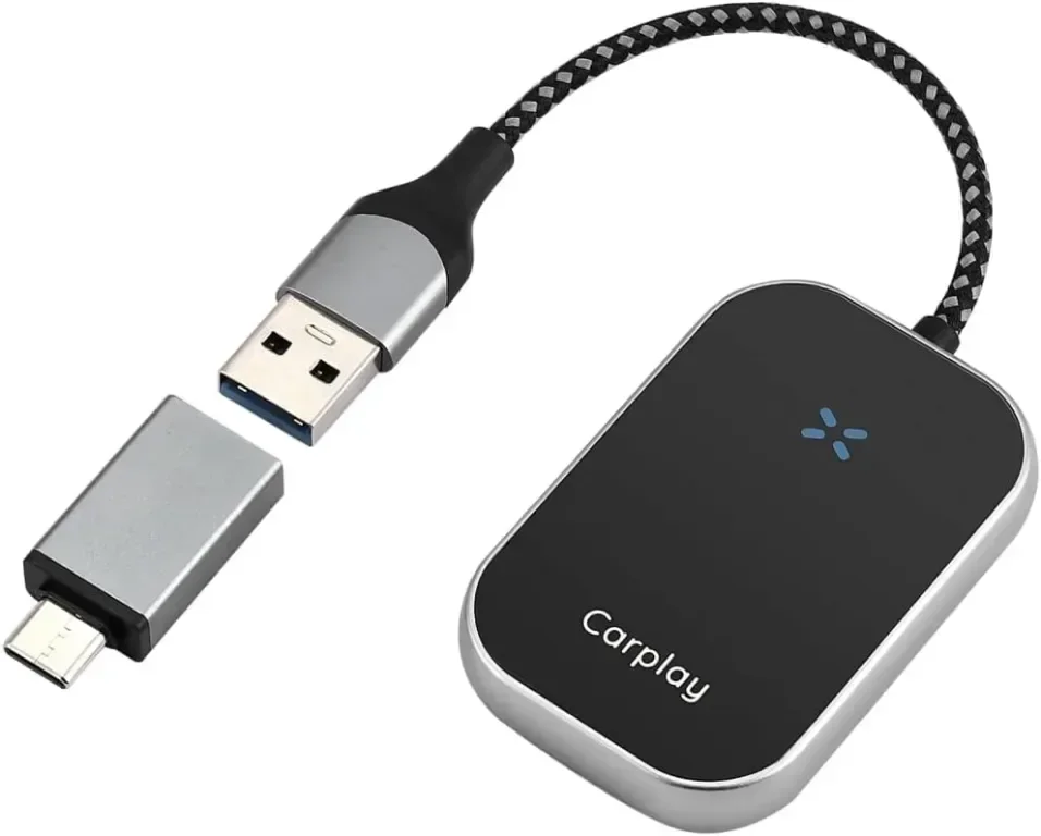 Безжичен адаптер Carplay, безжичен адаптер Plug and Play Android Auto, 5,8 GHz WiFi — снимка 8