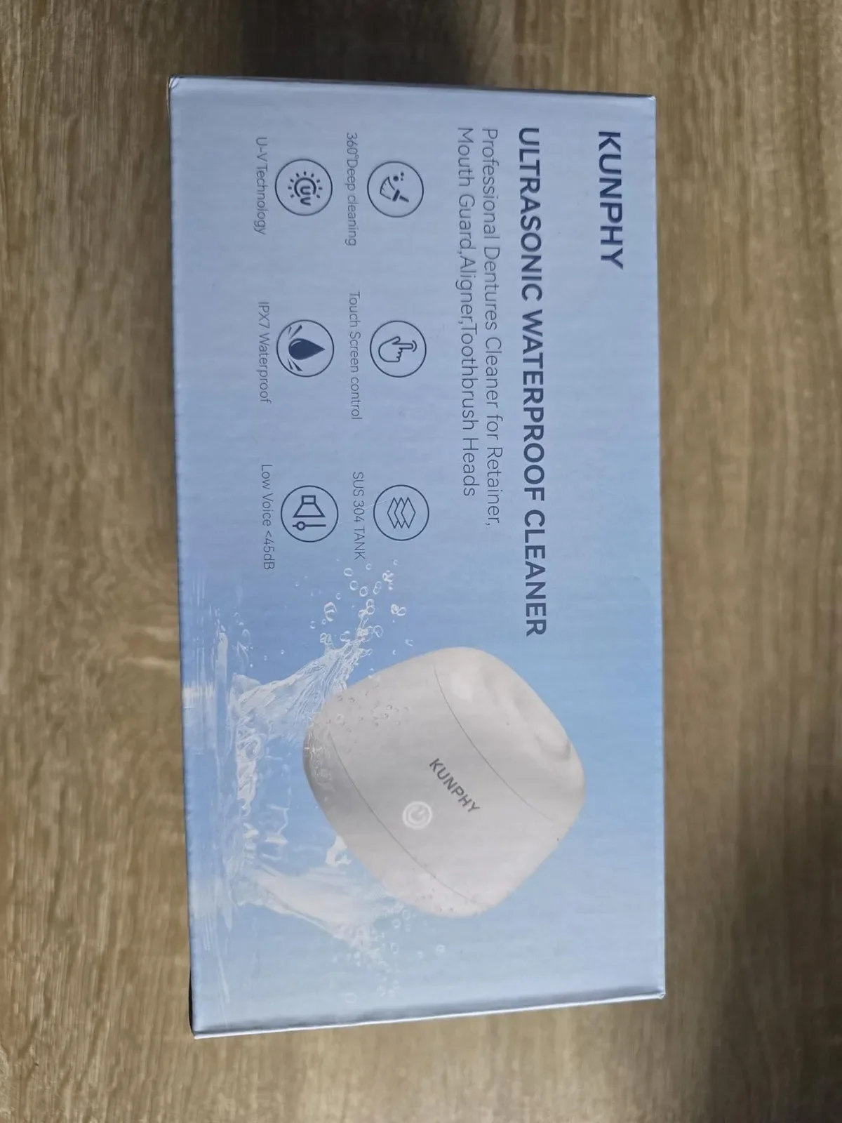 KUNPHY IPX7 ултразвуков почистващ апарат — снимка 2