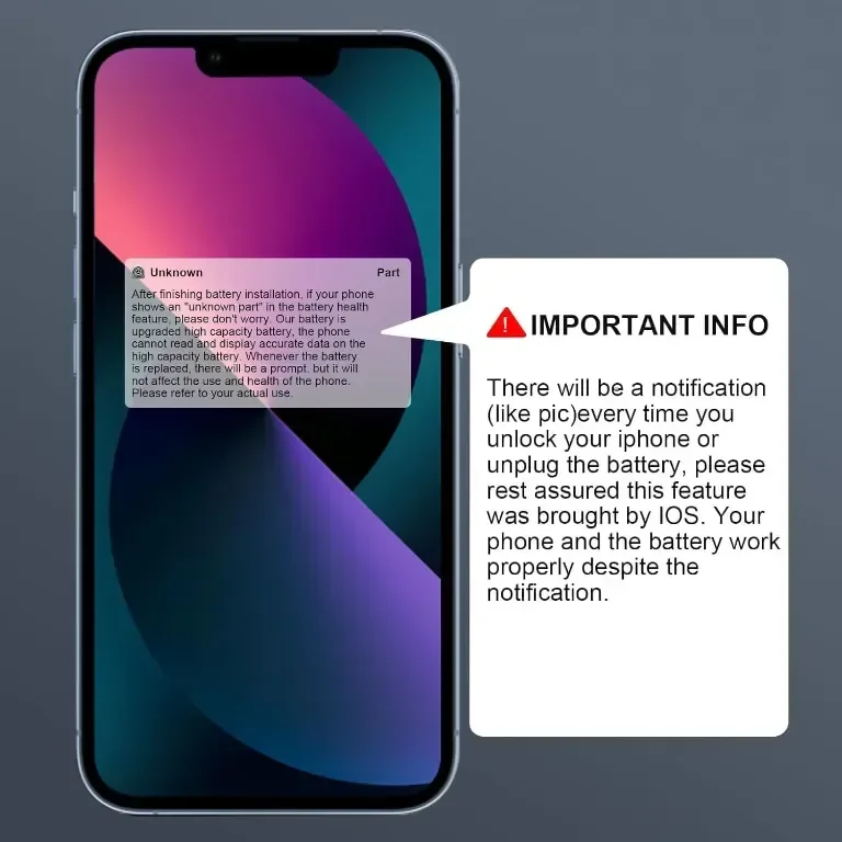 Батерия TAYUZH за iPhone 13 Pro Max модел A2645 A2644 A2643 A2641 A2484 Ръководство за инсталиране — снимка 4