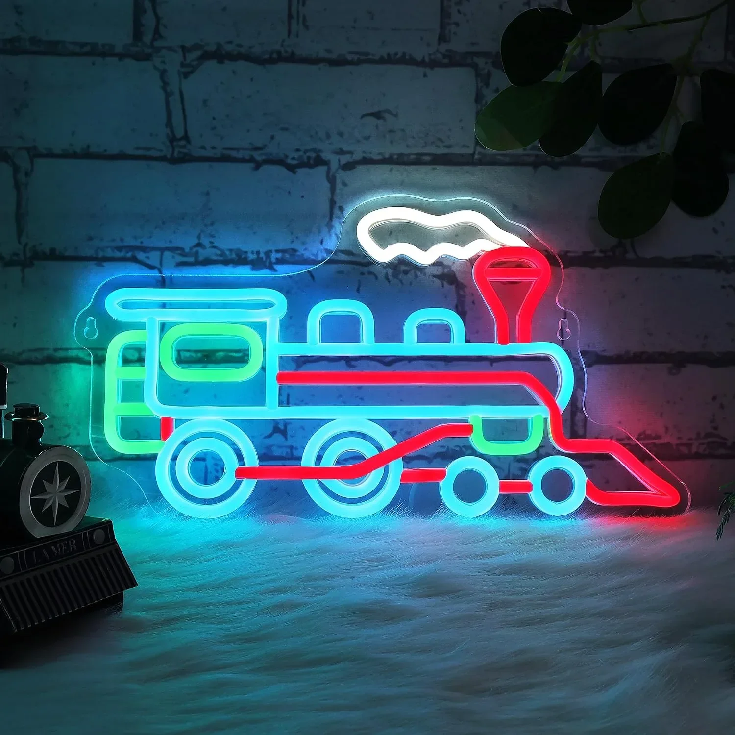 Цветен LED неон с парен локомотив, USB захранване и димиране