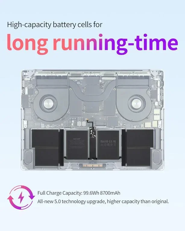 ASMARK Macbook Pro 16-инчов A2485 батерия за AA2527 батерия — снимка 5