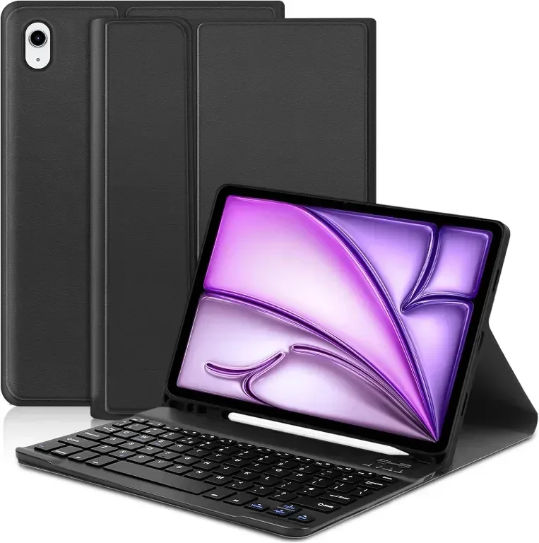 Калъф с клавиатура Zabatoco iPad Air 11 инча 2024, черен