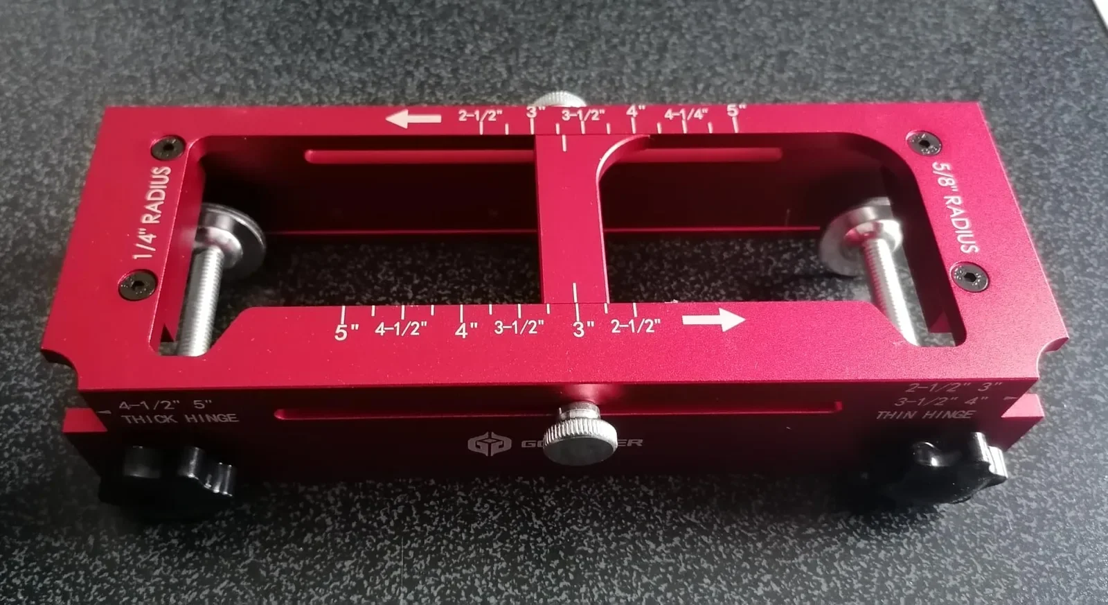 Комплект шаблон за монтаж на панти за врата + фрезови битове и отвертка (Door Hinge Jig) — снимка 9