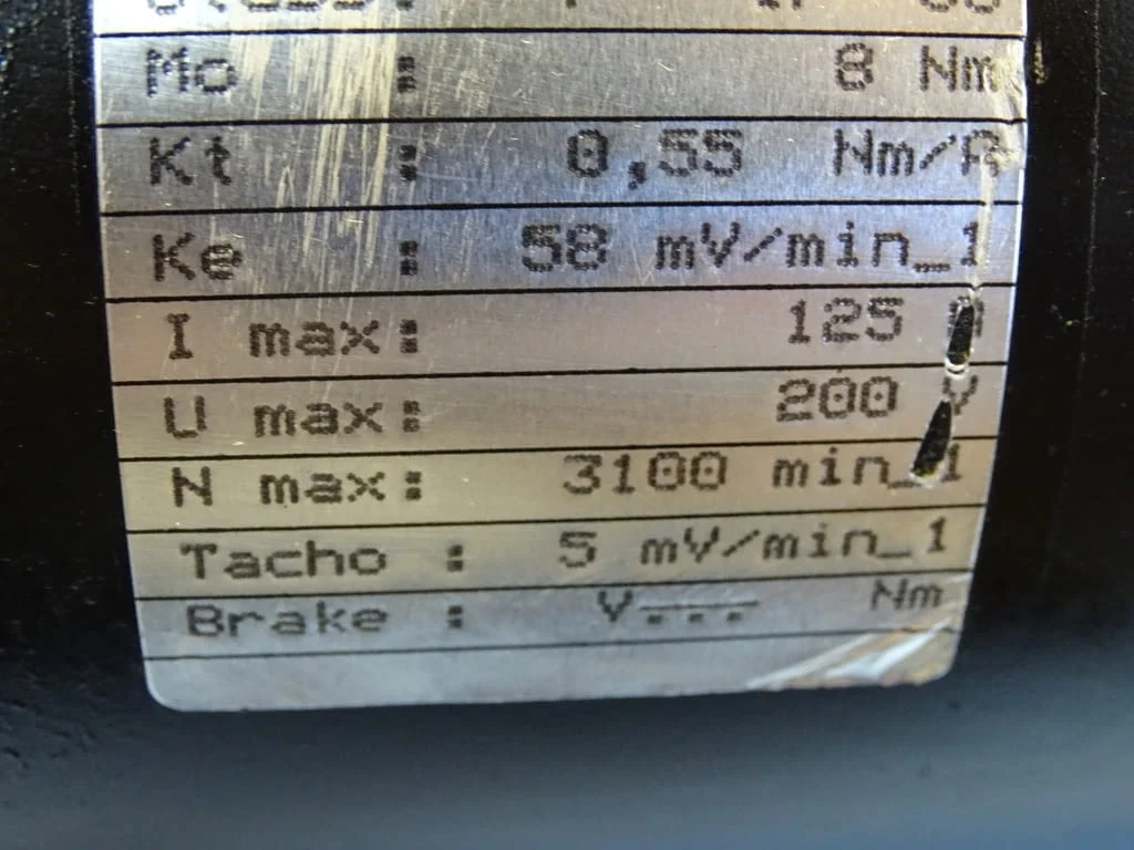 Сервомотор ALSTHOM BBC T5F4B3 R0508 servomotor 8Nm 3100min-1 — снимка 4