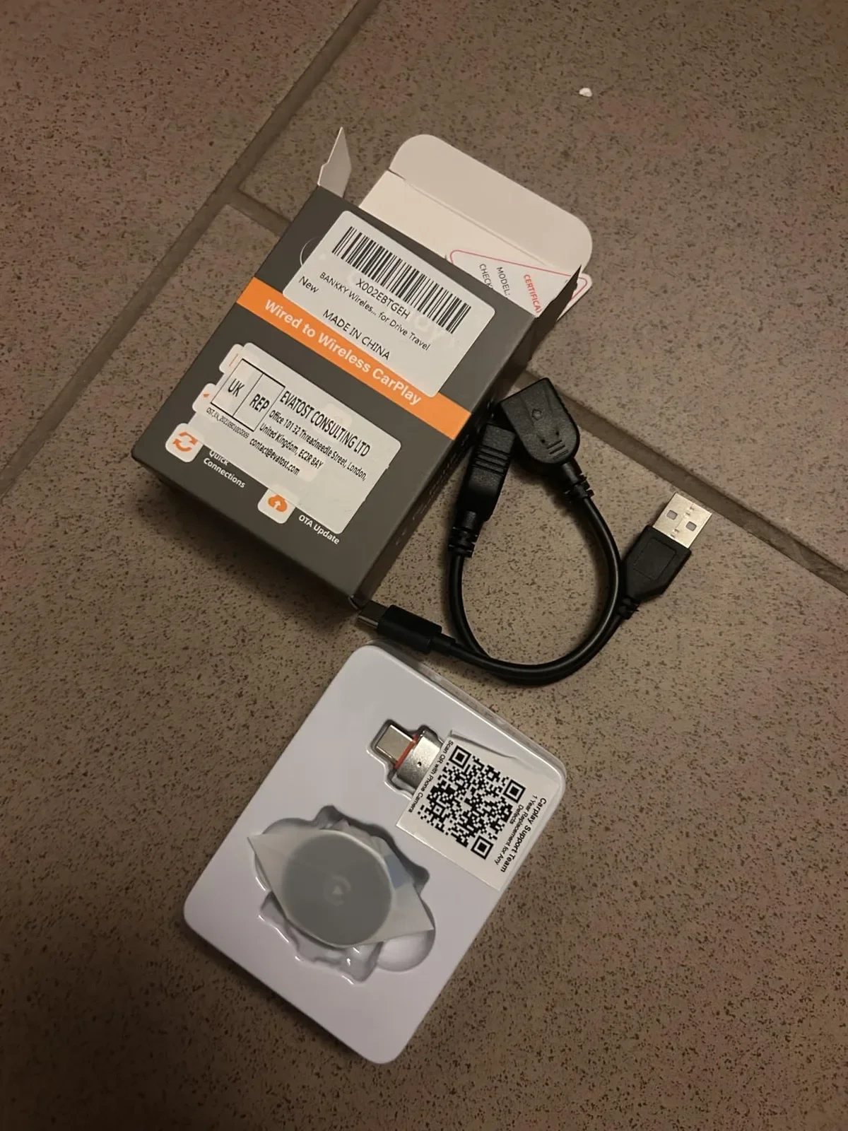 BANKKY безжичен CarPlay адаптер за iPhone (dongle), поддръжка за iOS 10+ — снимка 8