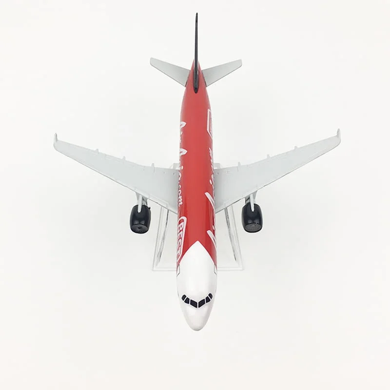 Еърбъс 320 самолет модел макет Air Asia 2007 метален A320 Low cost Нискотарифни — снимка 3