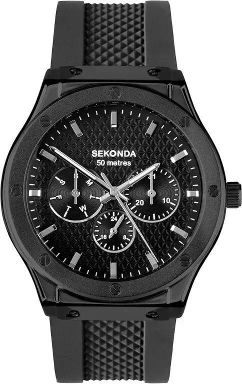 Мъжки часовник Sekonda Titan 42 мм с кварцов механизъм в черно