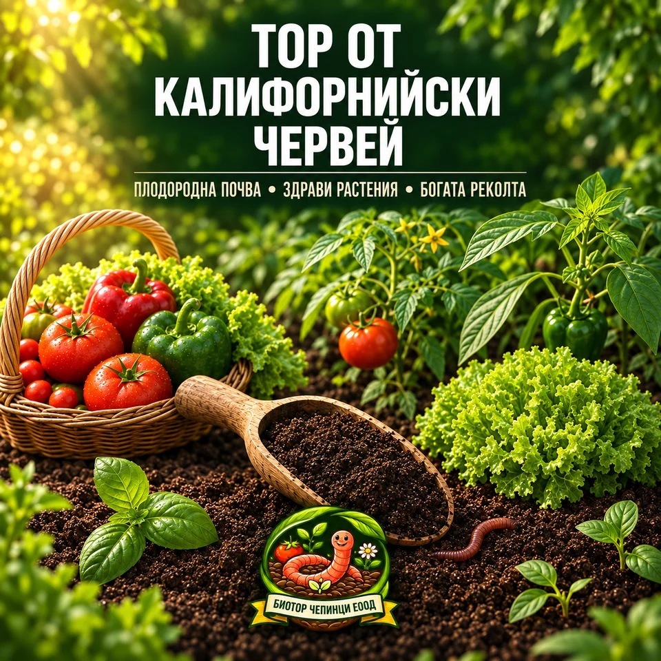 🪱 ПЛОДОРОДНА ПОЧВА И ЗДРАВИ РАСТЕНИЯ С БИОТОР ЧЕПИНЦИ! БиоХумус-Тор от Калифорнийски Червей — снимка 3