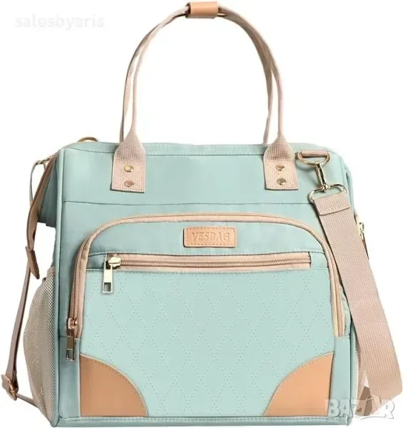 YESBAG Изолирана Чанта за Обяд за Жени, Практична и Здрава, Синя