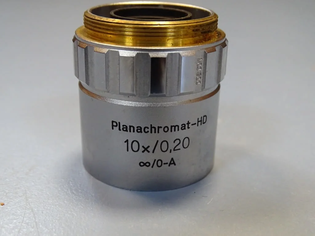 Обектив за микроскоп Carl Zeiss Jena Planachromat-HD 10x/0.20 microscope obiective — снимка 7