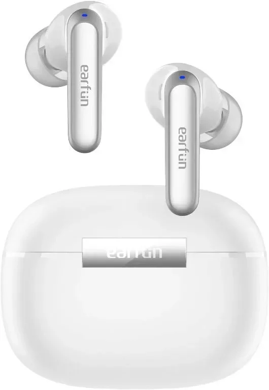 EarFun Wireless Earbuds Air 2, Bluetooth 5.3 слушалки с Hi-Res звук, LDAC, 4 ENC, IPX7, 40 часа, бял