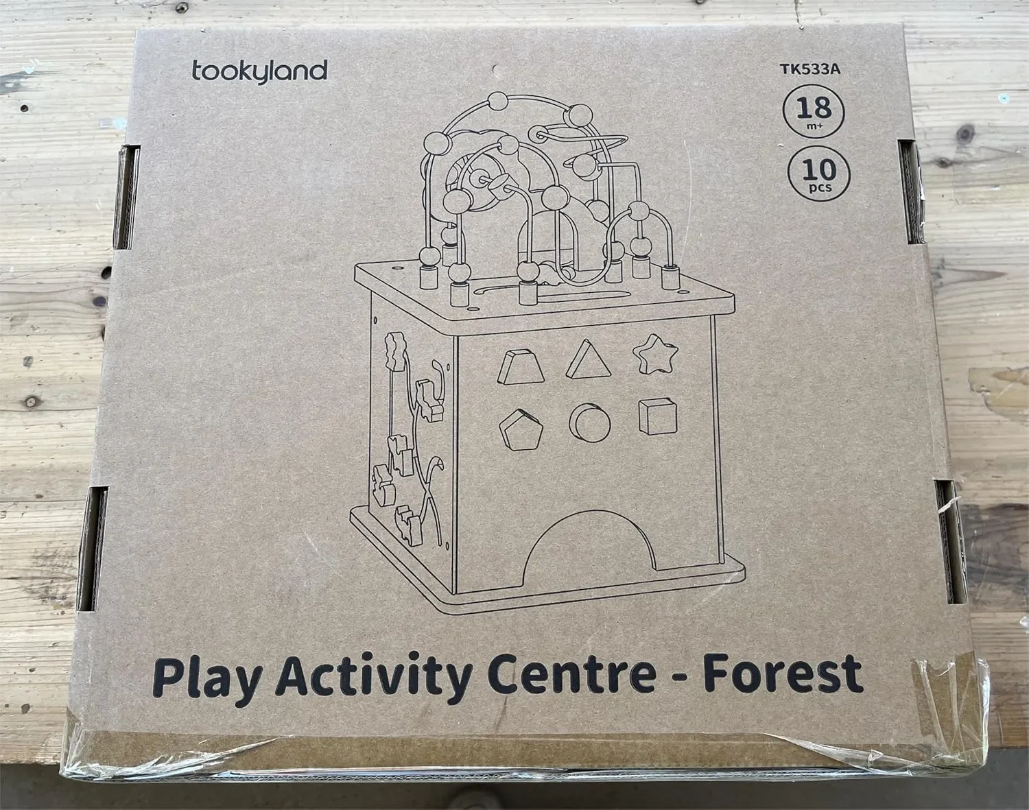 OOOK Play Activity Center „Forest“ 5 в 1 – голям дървен образователен куб за игра — снимка 9